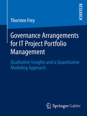 cover image of Governance Arrangements for IT Project Portfolio Management